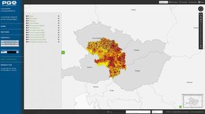 Create a population density map, example image 4